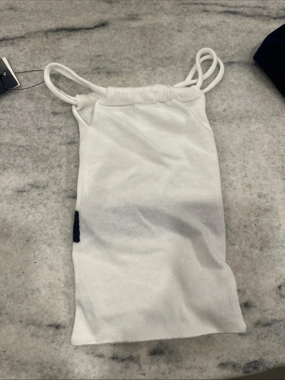 Polo by Ralph Lauren  Navy & White Face Mask Duo with USA Flag Detail